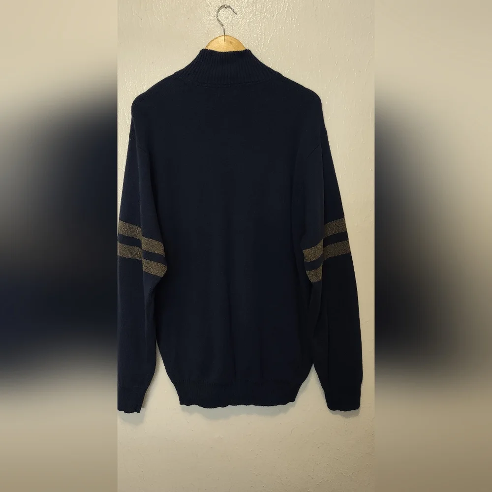 Izod Navy Blue Full-Zip Sweater Men's‎ Size XL